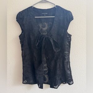 Express design studio sheer blouse